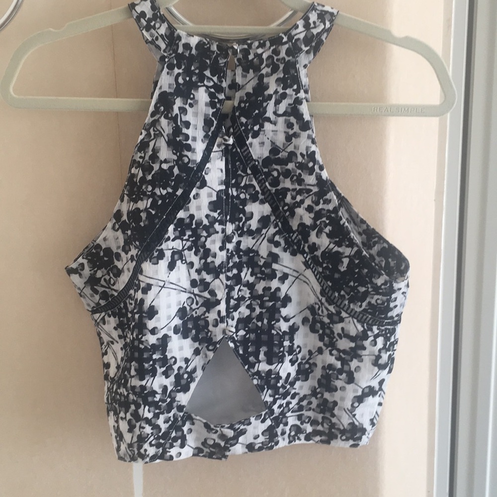 JOA black and white halter top